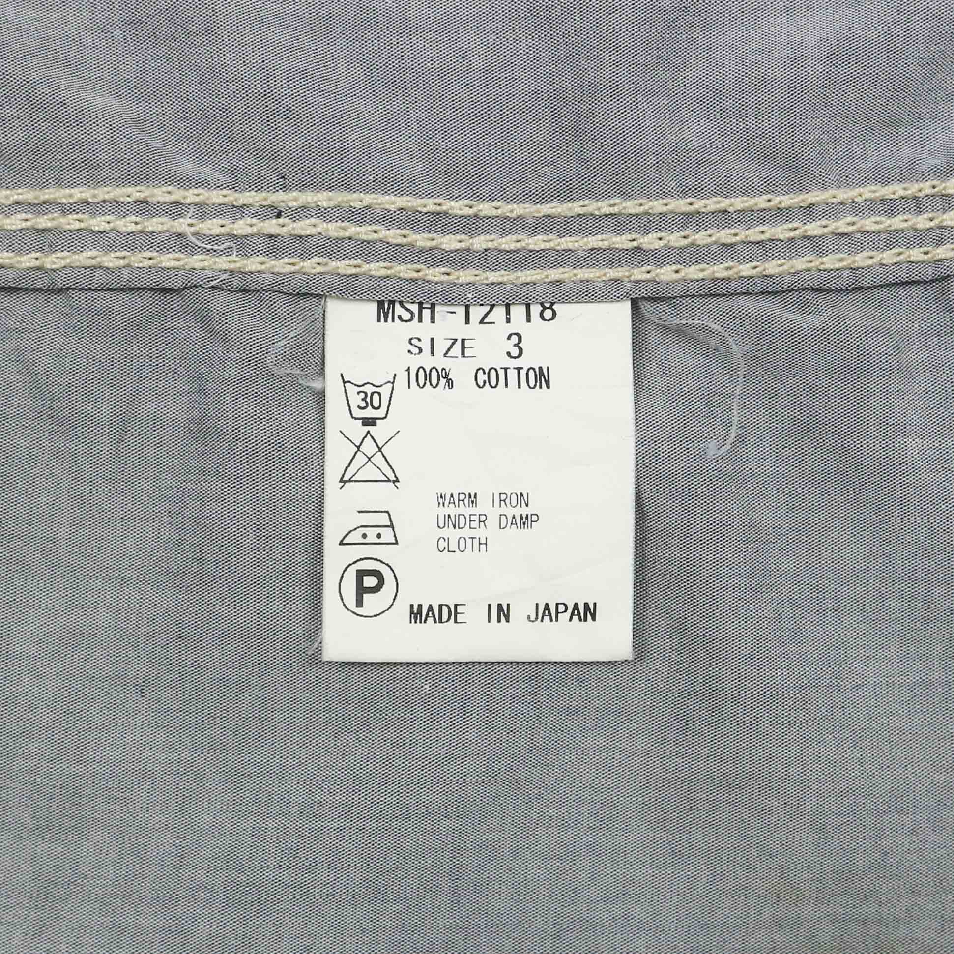 Slap Shot Japan Chambray Work Shirt Size M