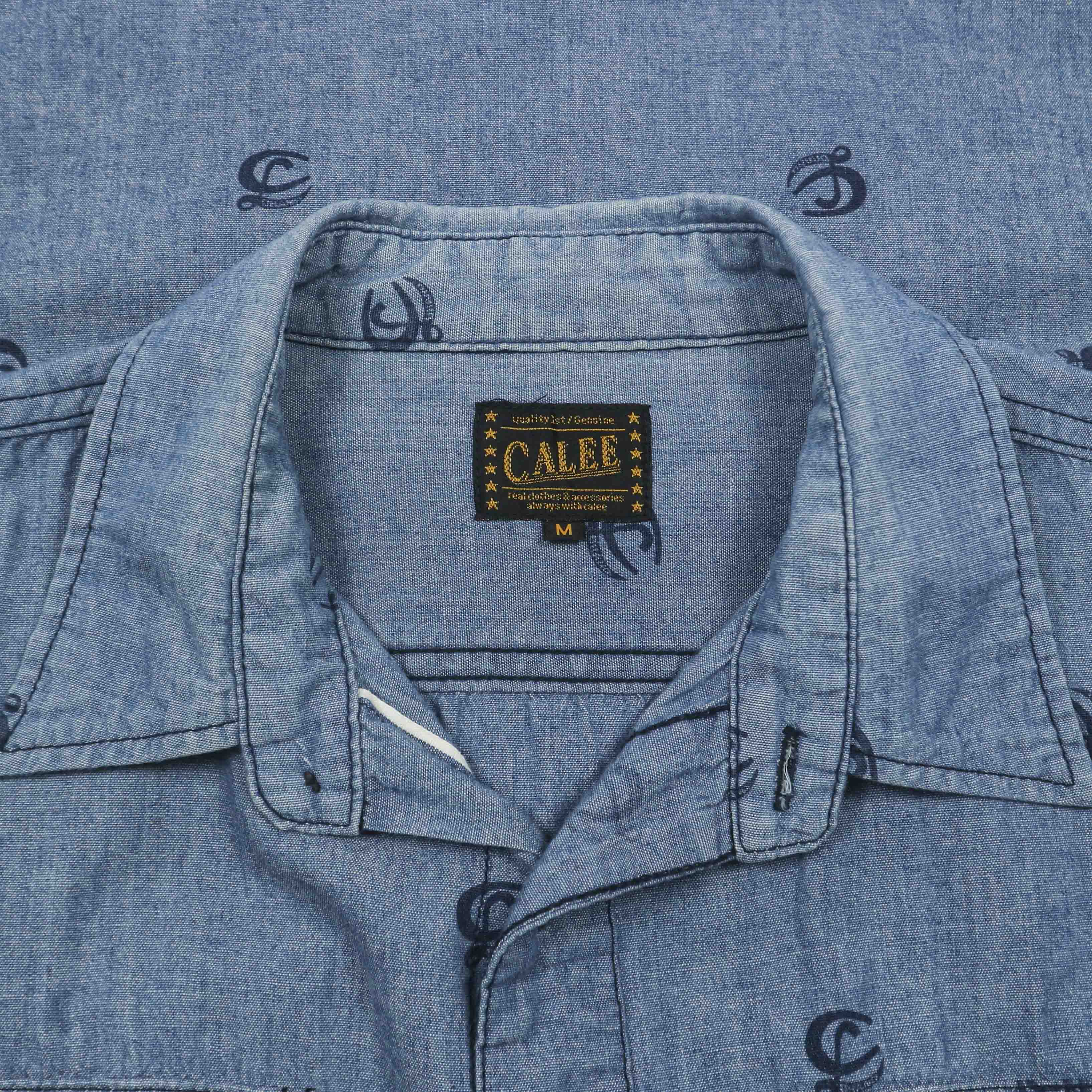 Calee Japan Selvedge Chambray Work Shirt Size S