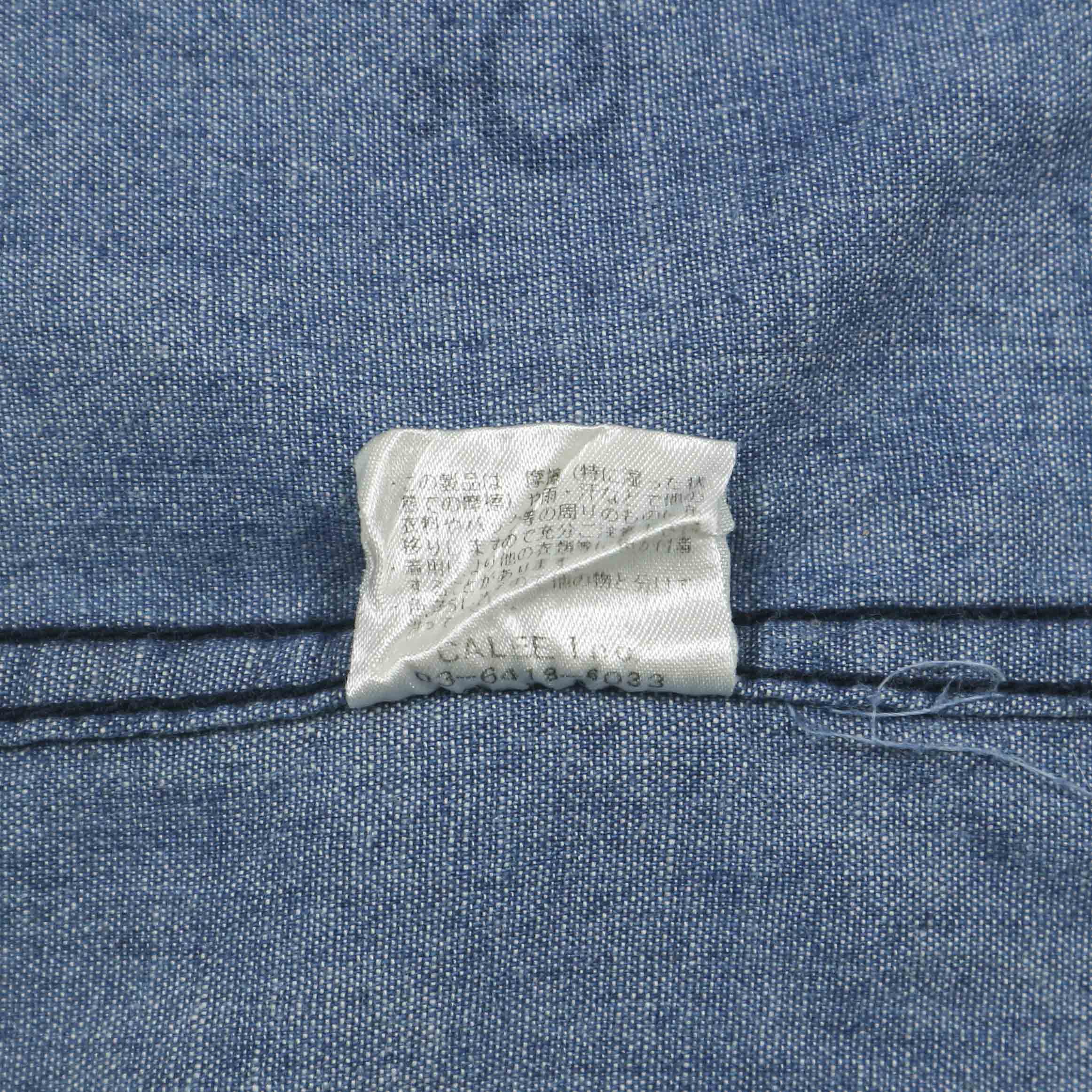 Calee Japan Selvedge Chambray Work Shirt Size S