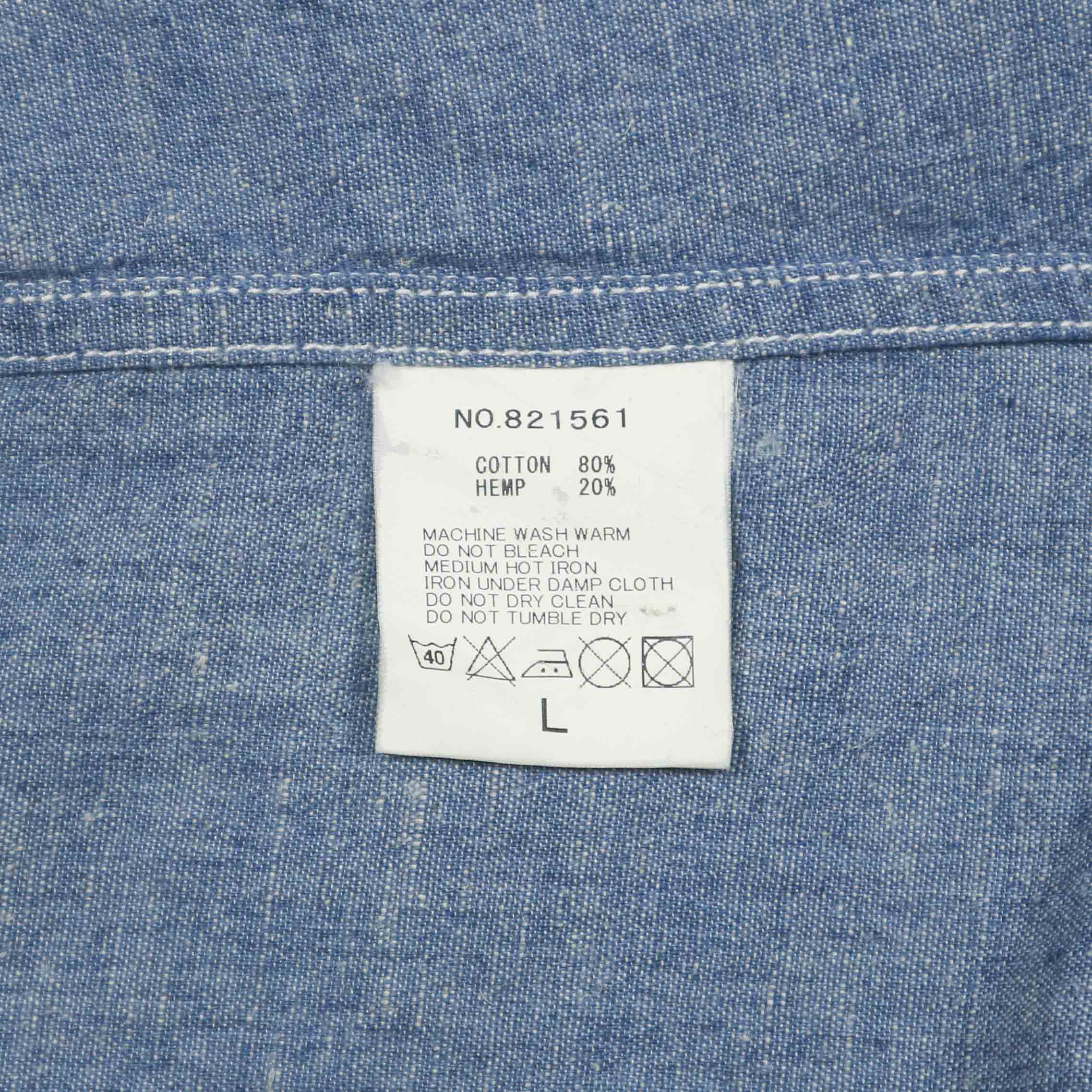 Haversack Japan Chambray Work Shirt Size M