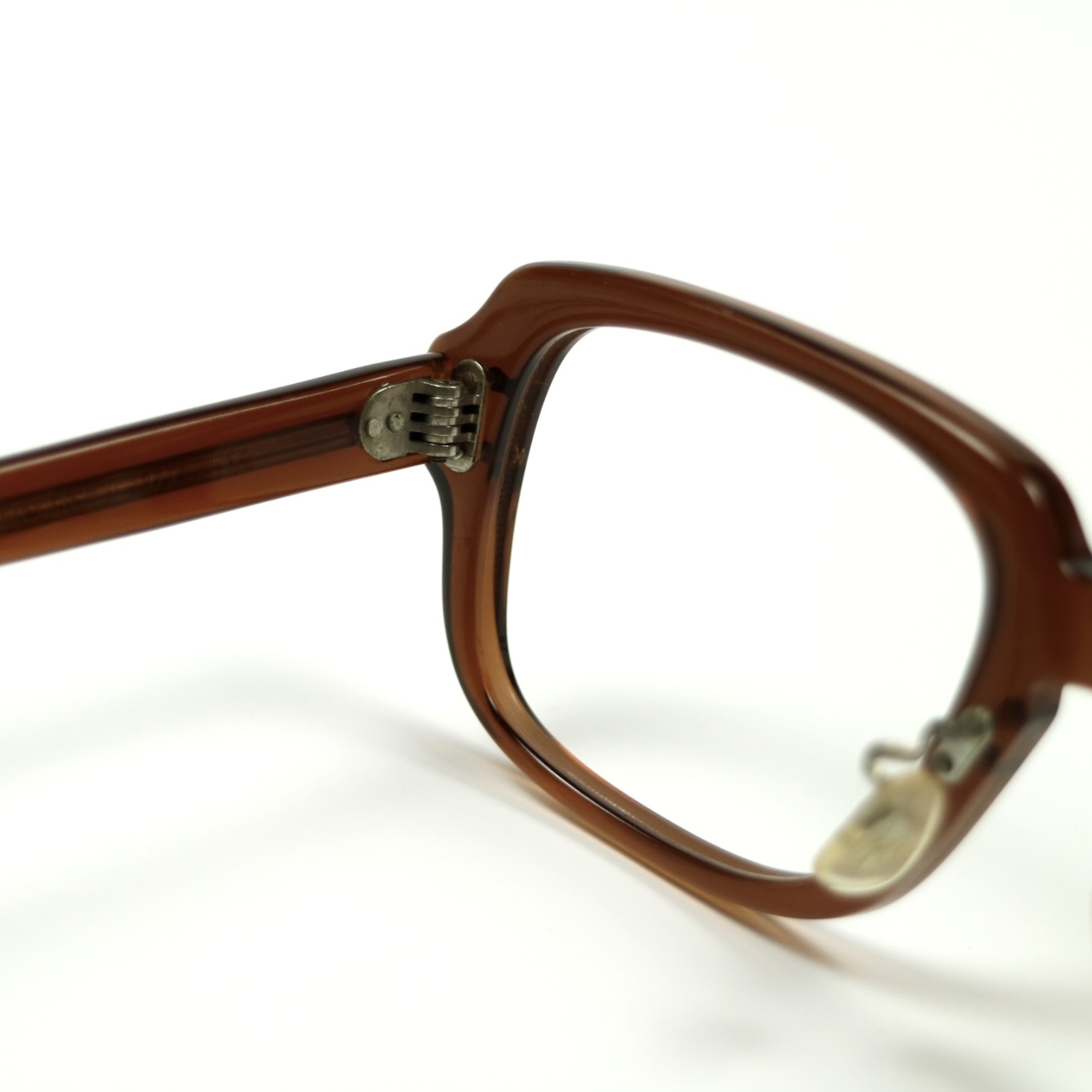 80s U.S. Military Issue Glasses Frame Nose Pads - Brown [50-24]