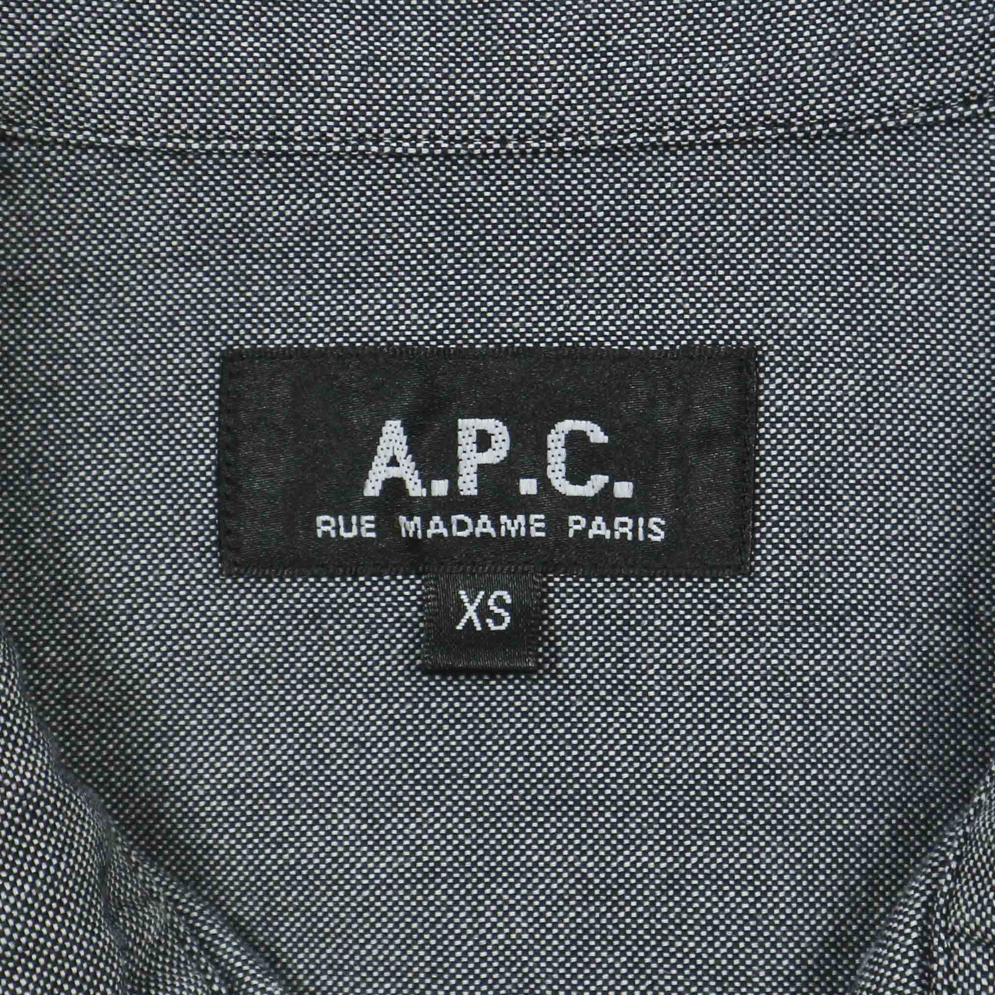 A.P.C. Button-down Cotton Shirt Size XS