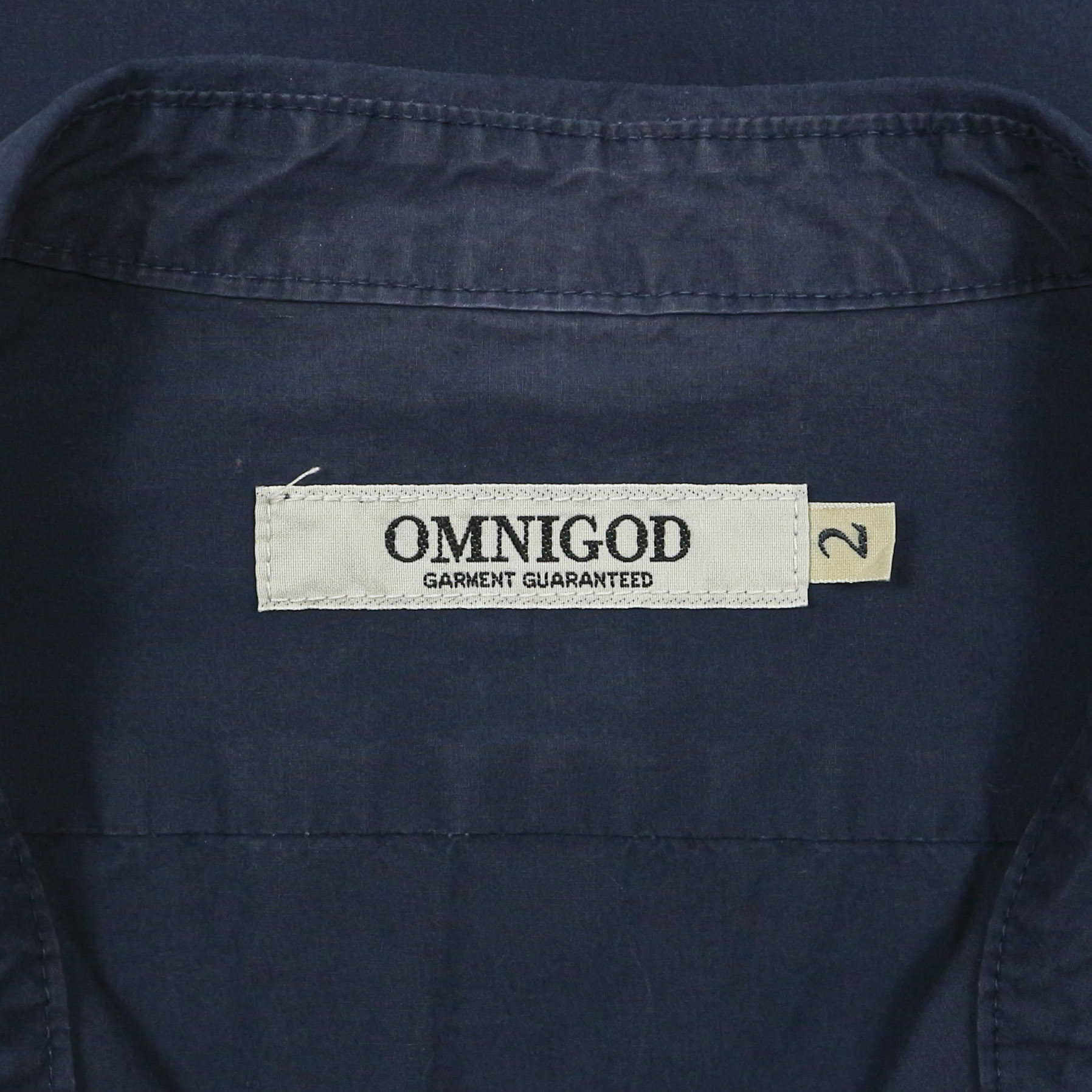 Omnigod Japan Made Navy Shirt Size M