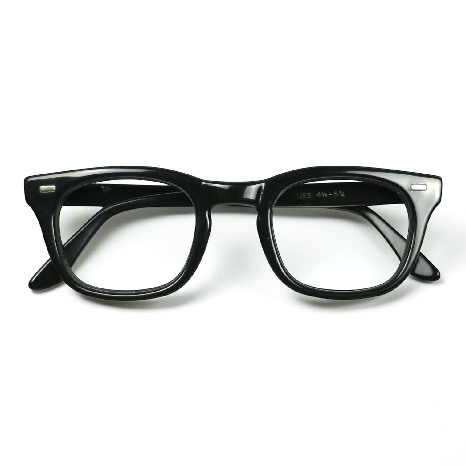 70s U.S. Military Issue Glasses ‘USS’ Frame - Black [48-24]