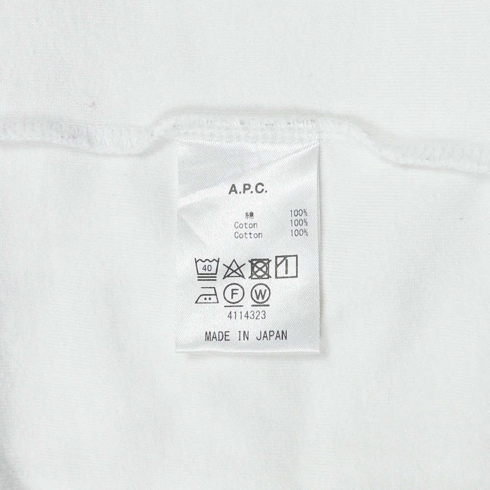 A.P.C. Paris Logo Embroidery T-Shirt Size M