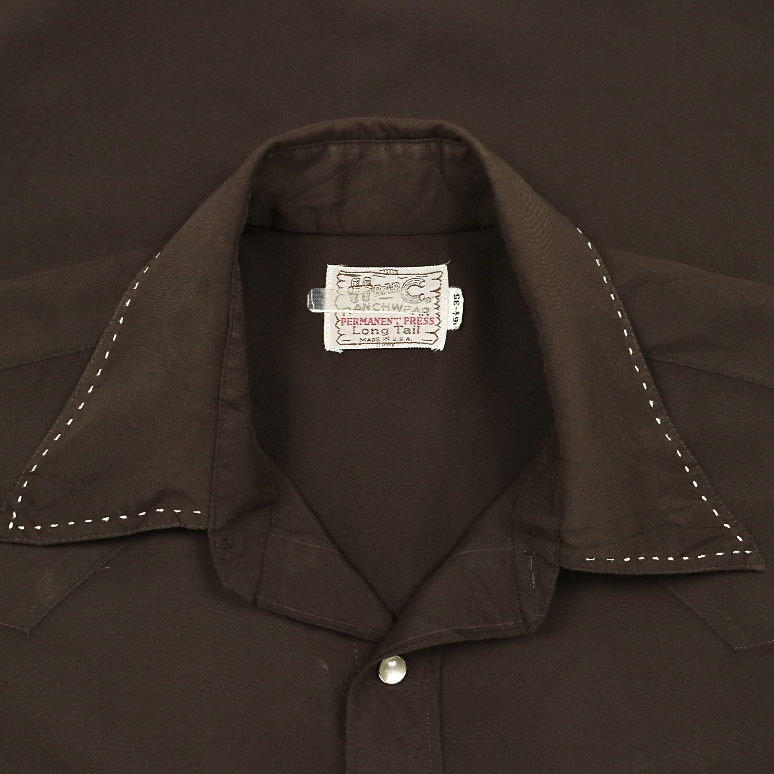 Vintage 70s H Bar C USA Western Shirt Size L