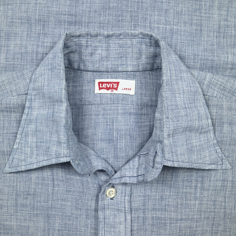 Vintage 70s Levi's Short-sleeve Men Shirt Size L
