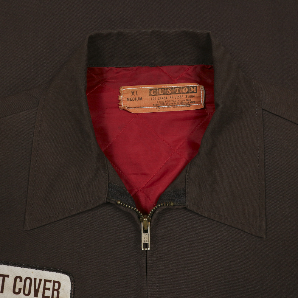 Vtg 80s Custom Uniform USA Made Work Jacket Size XL