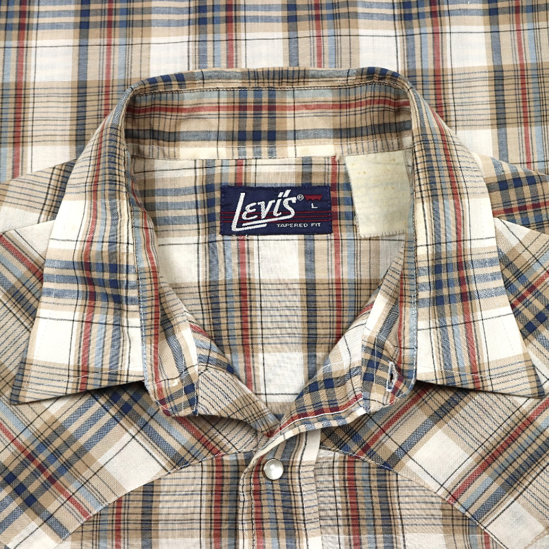 Vintage 80s Levi's USA Western Shirt Size L