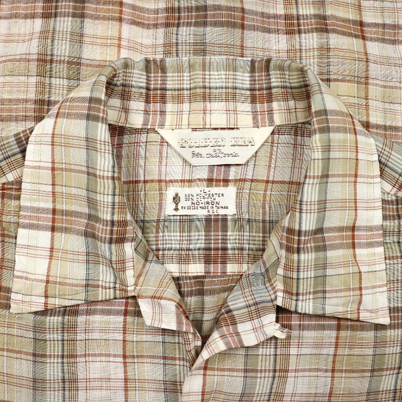 Vintage 80s Golden Era Plaid Shirt Size L