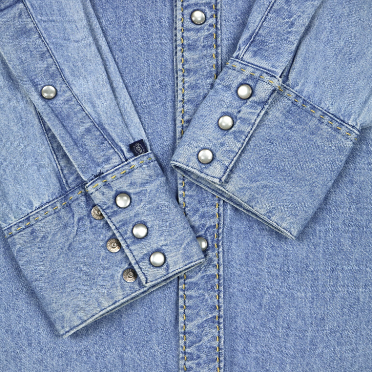 Vintage Rockmount USA Denim Western Shirt Size L