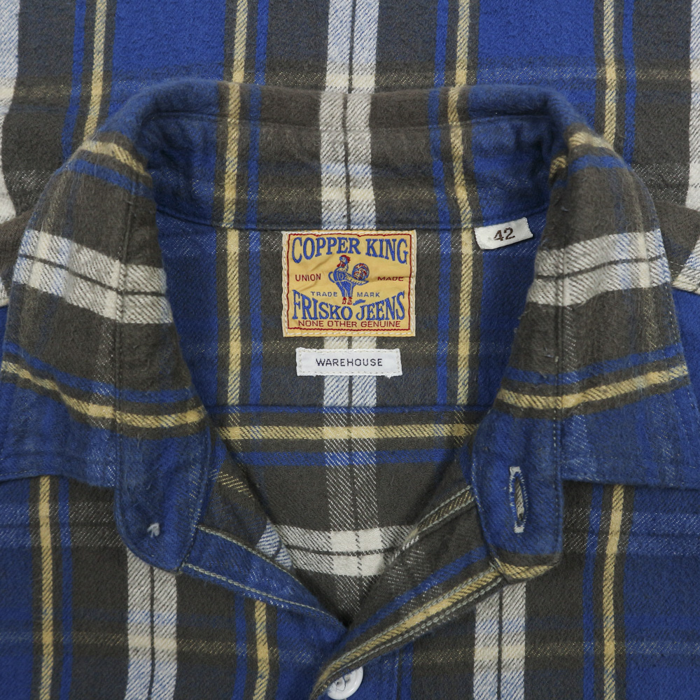 Copper King by Warehouse Flannel Work Shirt Size L