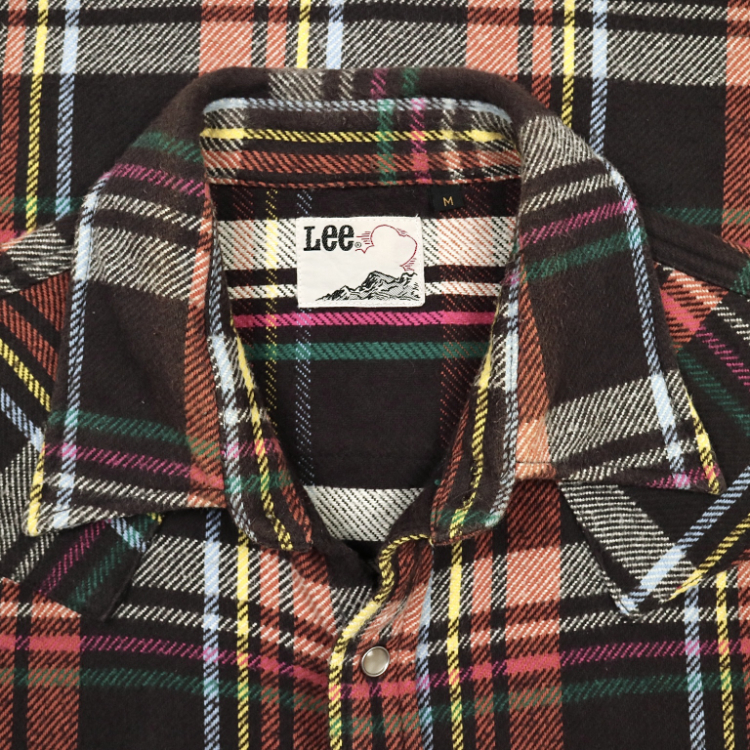 Lee Japan Line Flannel Western Shirt Size M