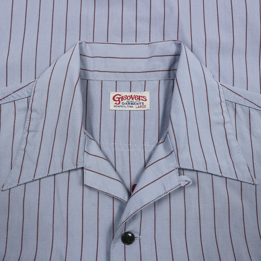 Groovers Japan Made Stripe Work Shirt Size L
