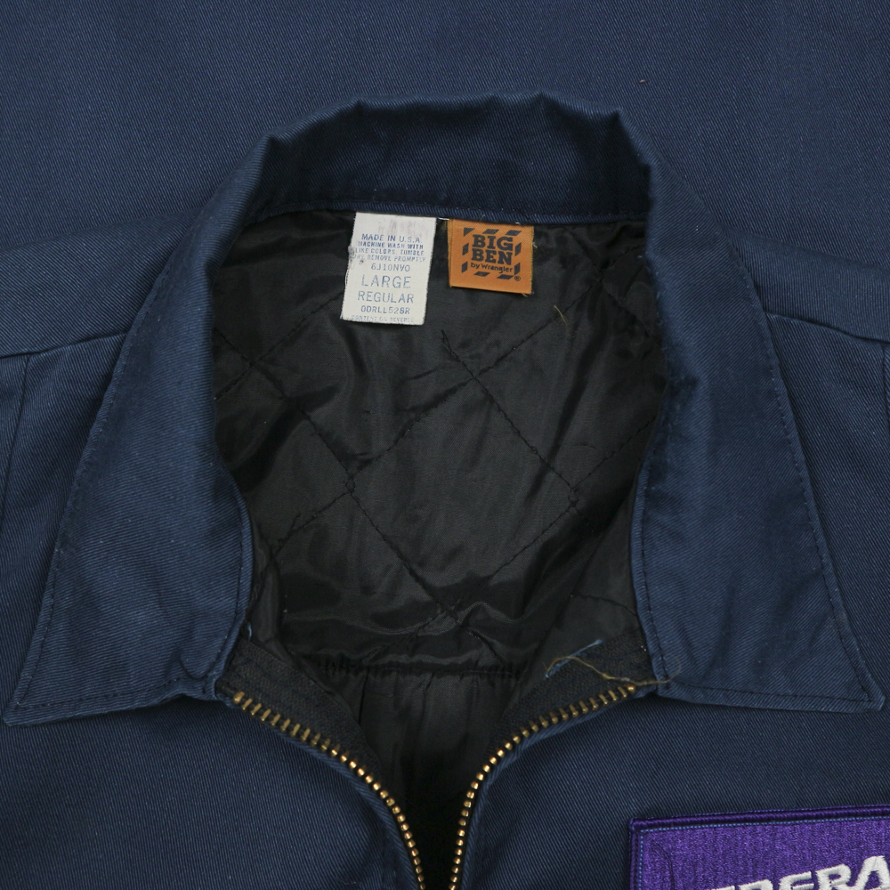 Vintage 80s Big Ben USA FedEx Uniform Work Jacket Size L