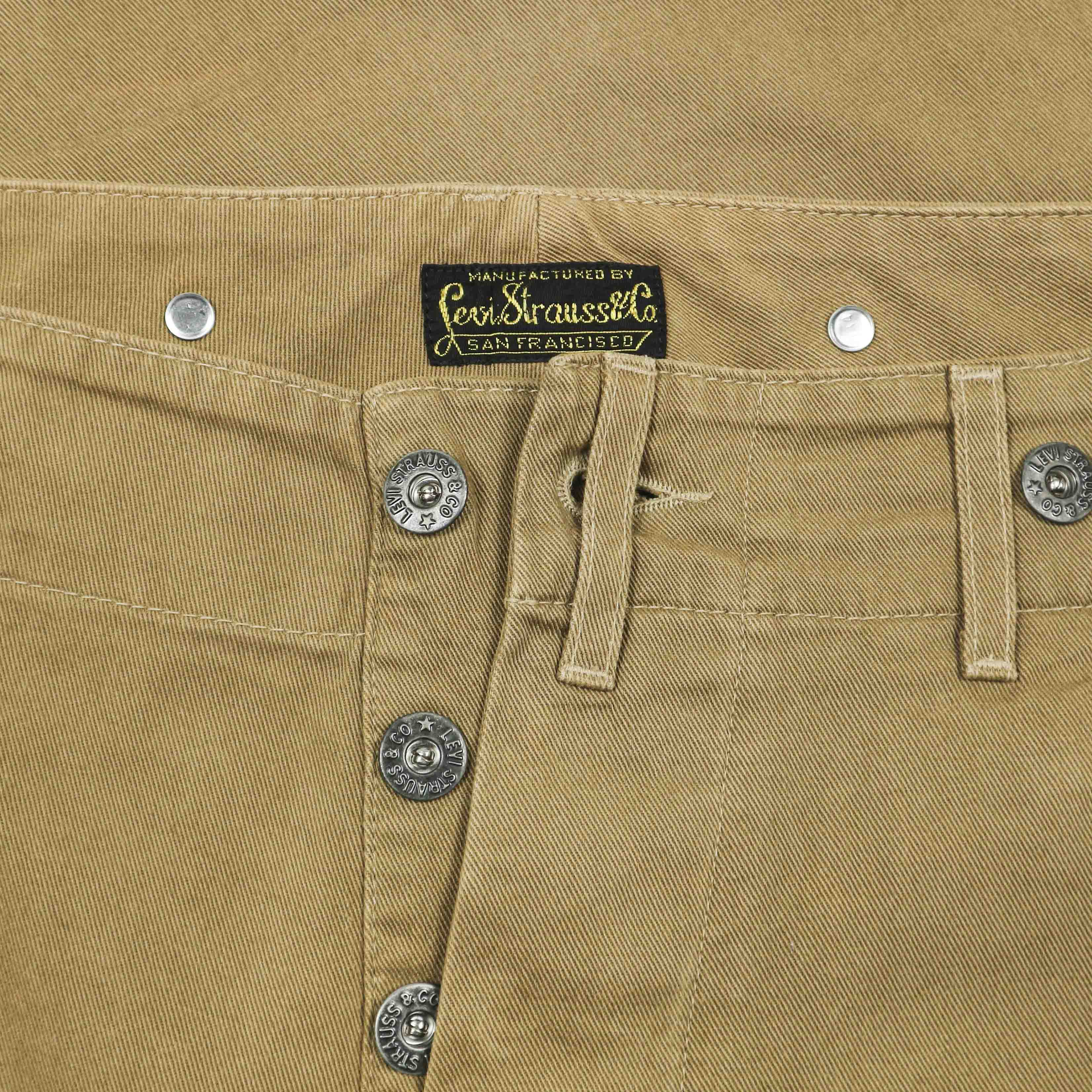 LEVI’S VINTAGE CLOTHING 1920s Model Khaki Trousers Size 32