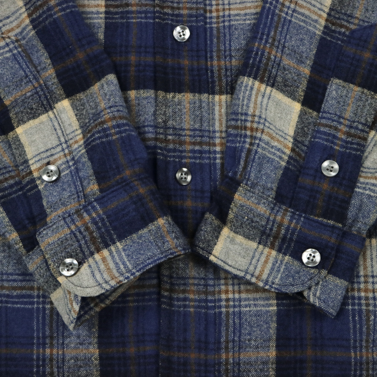 Vintage 70s Pendleton Wool Plaid Shirt Size L