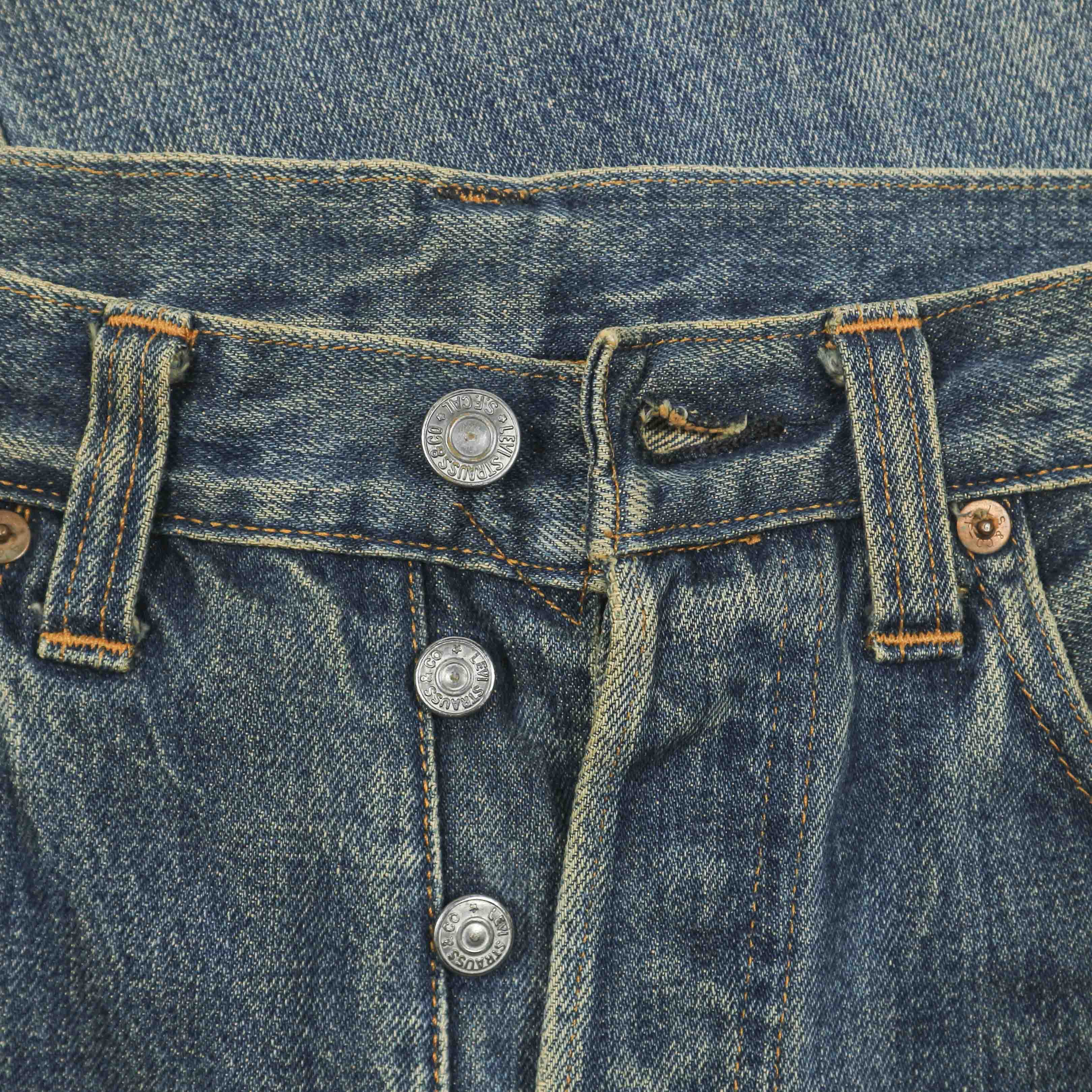 2001 LEVI'S 1947 501 Valencia Factory Made Selvedge Denim Jeans Size 29