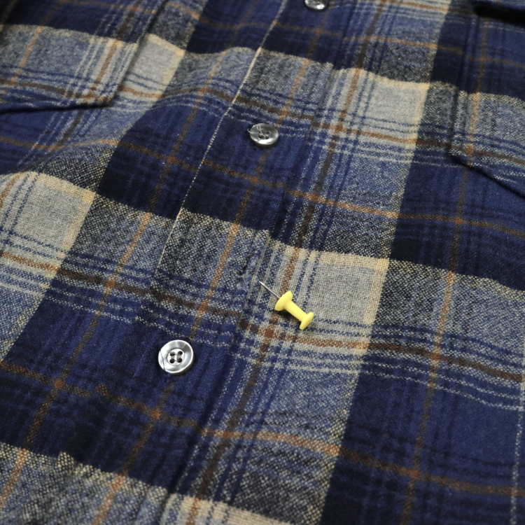 Vintage 70s Pendleton Wool Plaid Shirt Size L