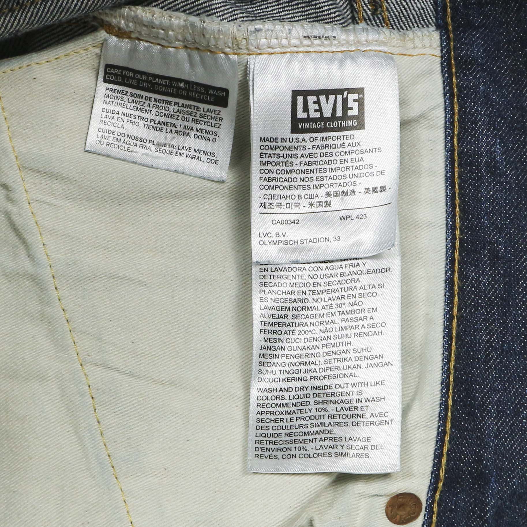 LEVI’S VINTAGE CLOTHING 1955 501 Selvedge Denim Jeans Size 31