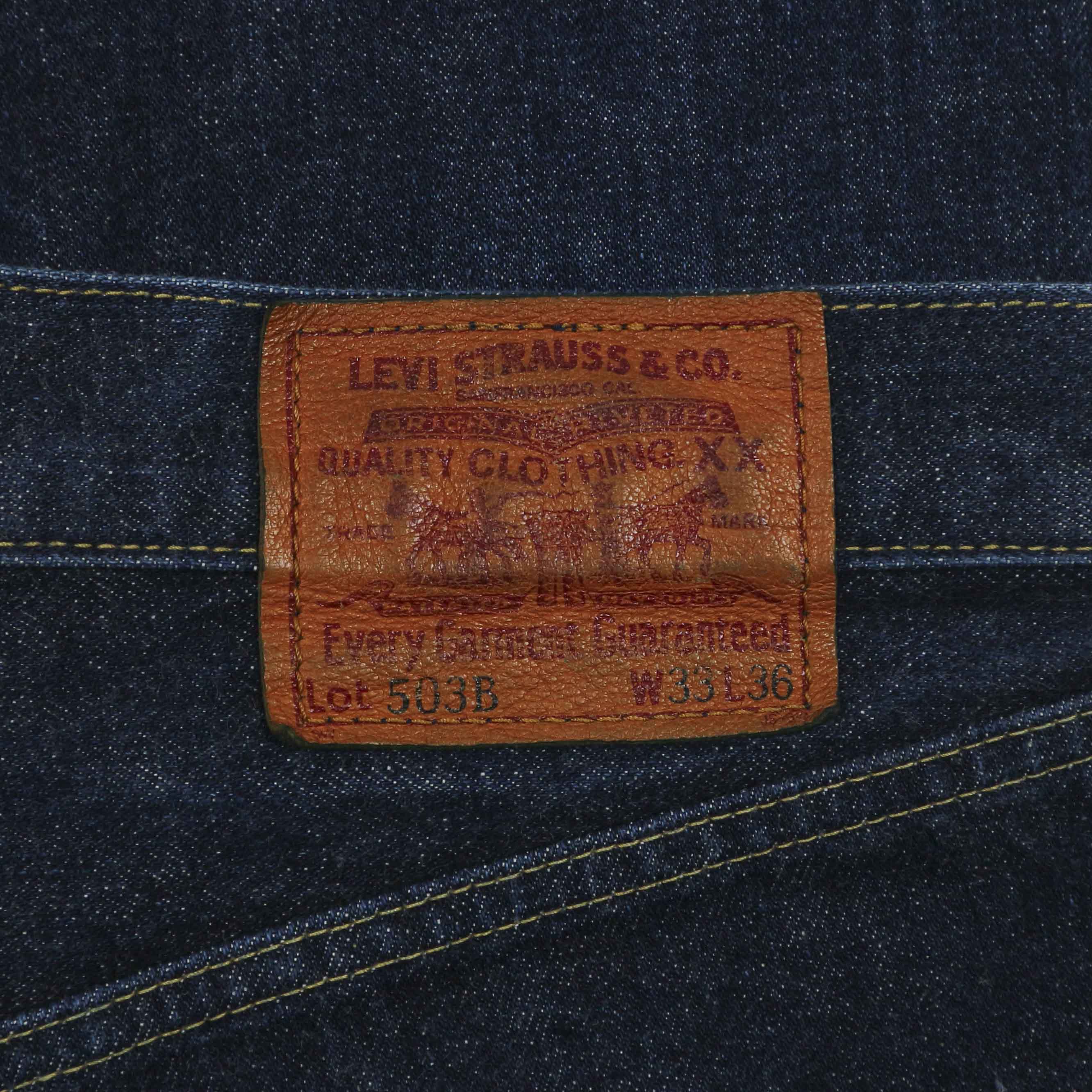 00s Levi's 503B Japan Made Selvedge Denim Jeans Size 30