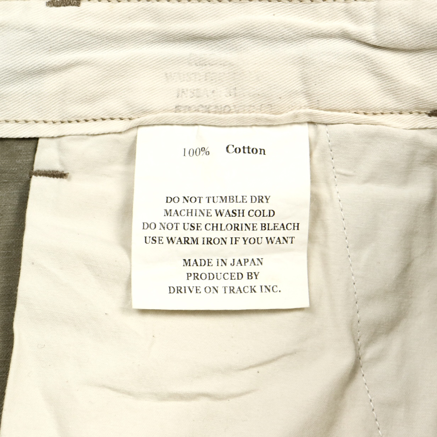 A Vontade Made in Japan Cotton Twill Pants Size 33