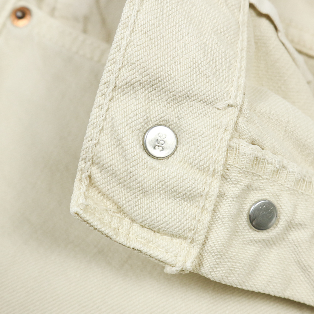 2000s Levi's 501 Ivory Denim Jeans Size 28