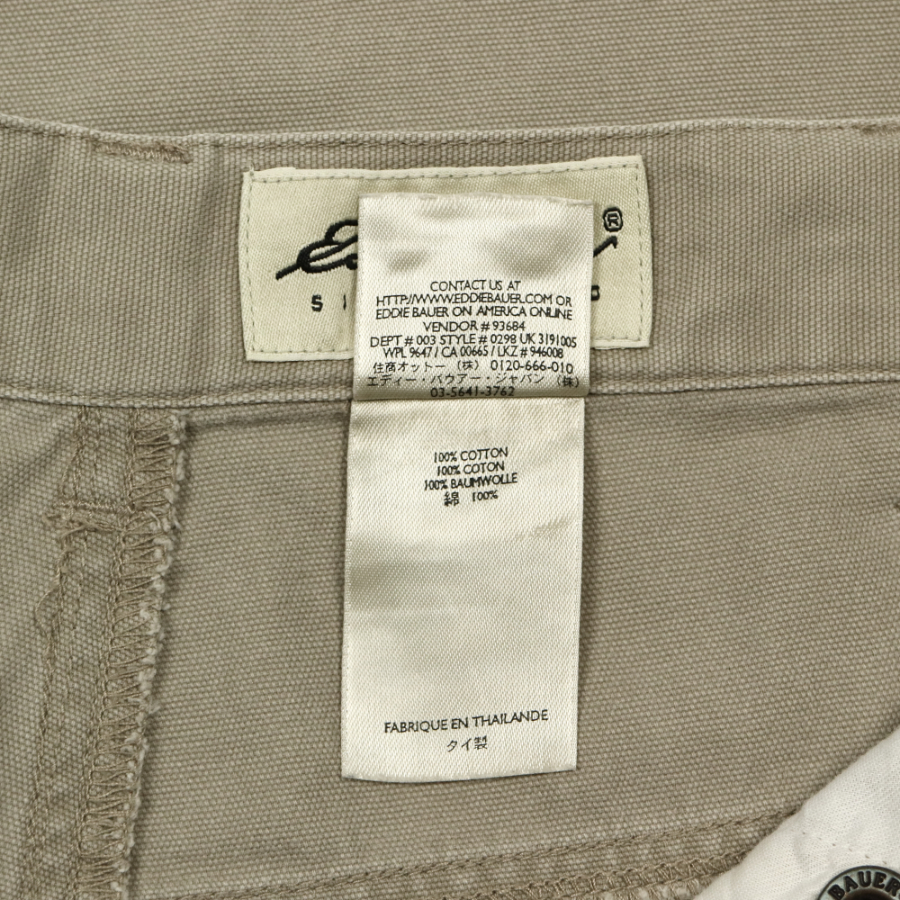 Eddie Bauer Canvas Carpenter Shorts Size 33