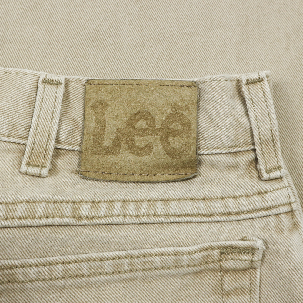 90s Lee Beige Denim Straight Fit Jeans Size 34