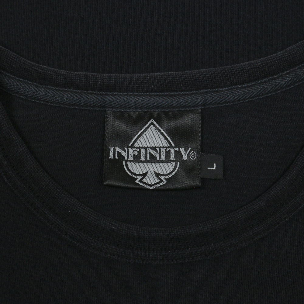 Infinity Brand Embroidery Graphic T-Shirt Size M