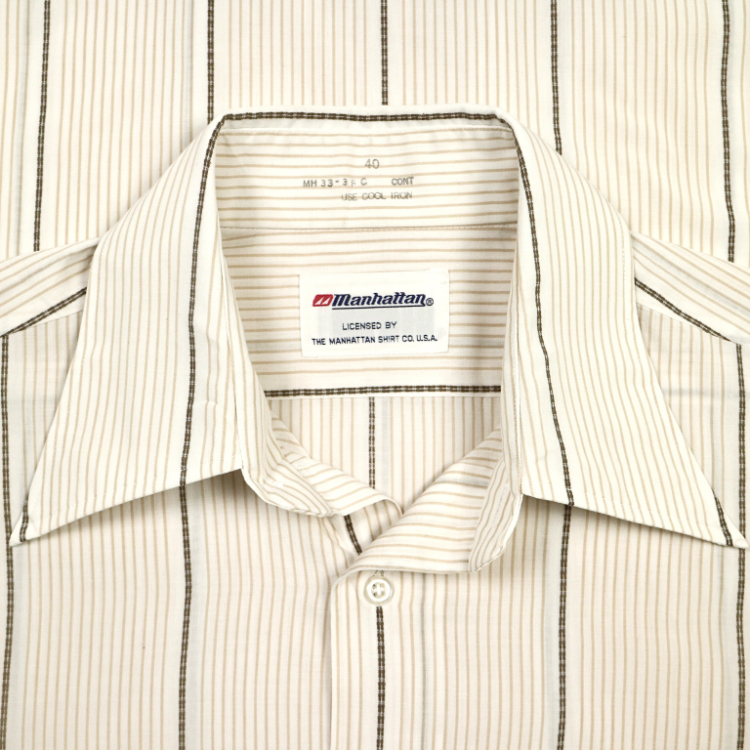 Manhattan Shirt Co. Short-sleeve Shirt Size L