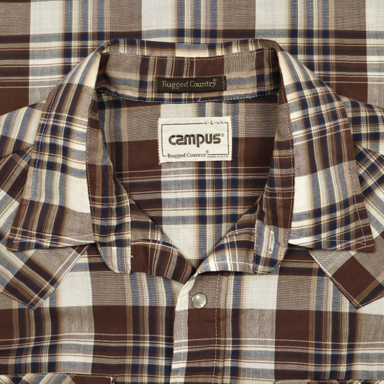 Vintage 70~80s Campus USA Western Shirt Size L