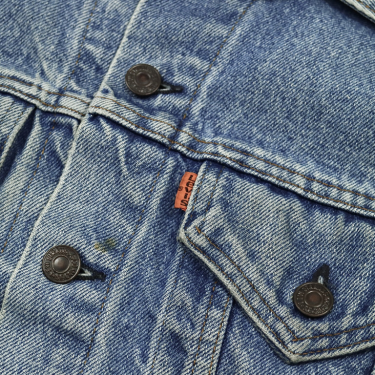80s Levi's USA Sleeve-cutted Denim Vest Size M