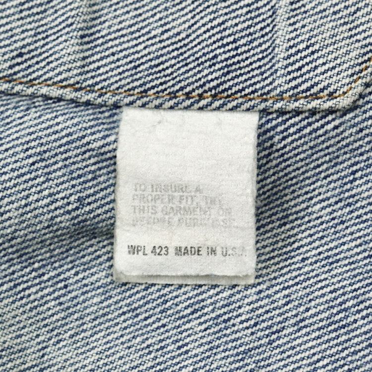 80s Levi's USA Sleeve-cutted Denim Vest Size M