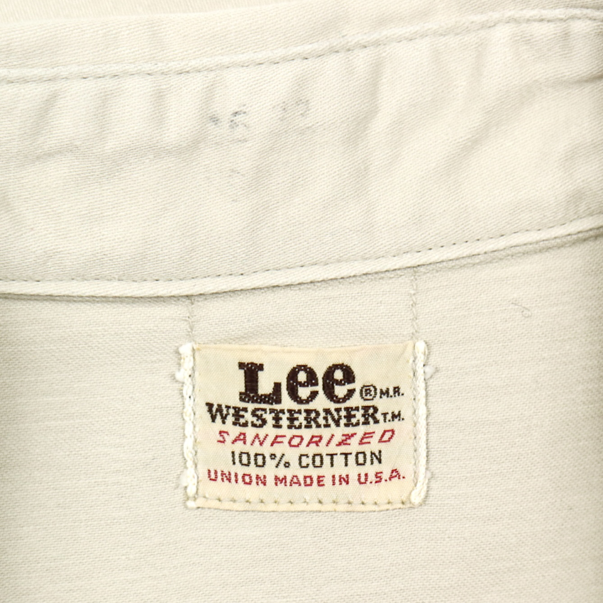 Vintage 60s Lee Westerner Shirt Size [16] Large