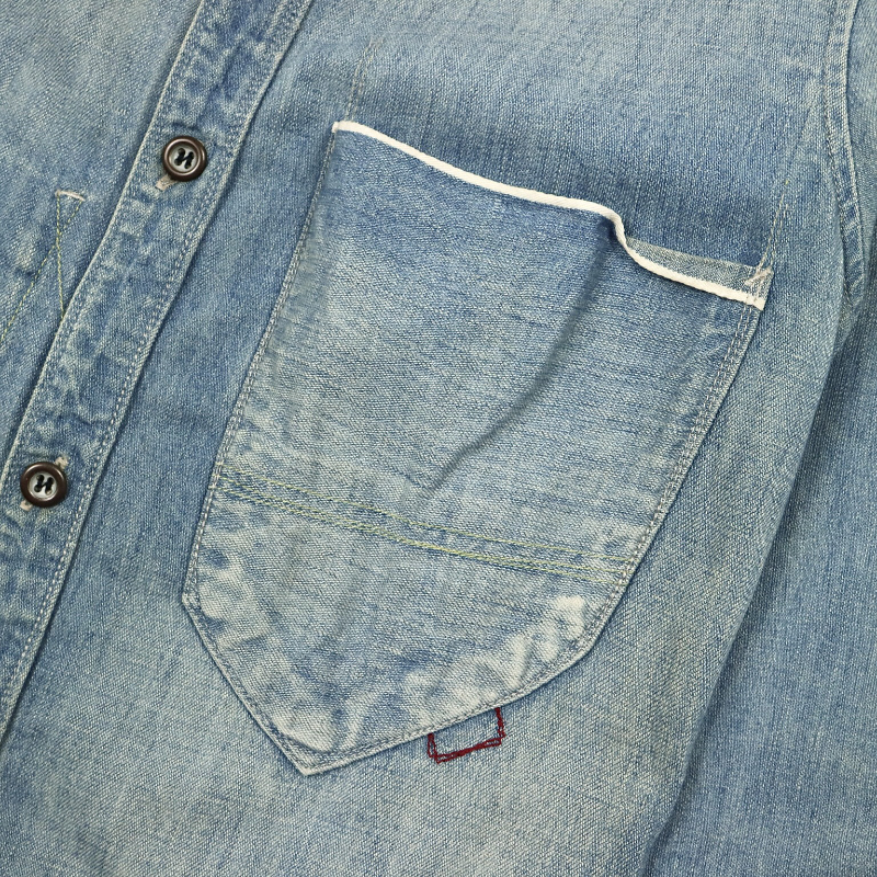 Johnbull Selvedge Denim Work Shirt Women Size S