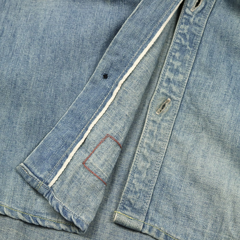 Johnbull Selvedge Denim Work Shirt Women Size S