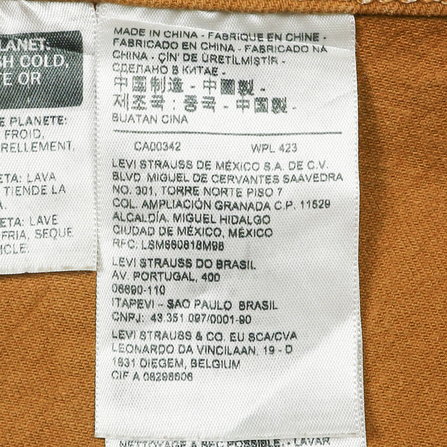 Levi's RED Model Brown Denim Pants Size 32