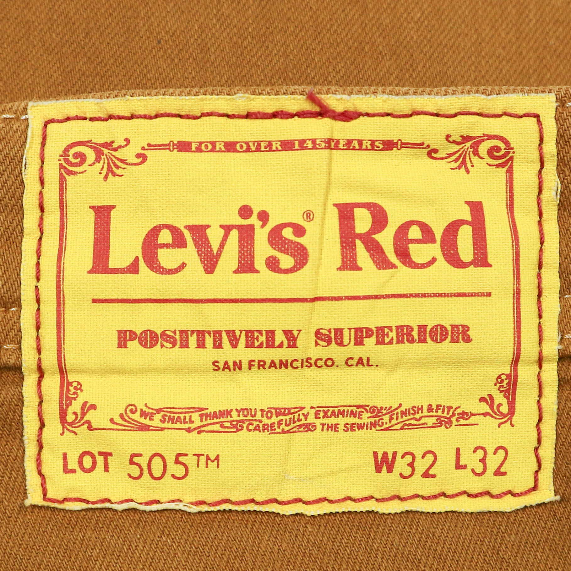 Levi's RED Model Brown Denim Pants Size 32