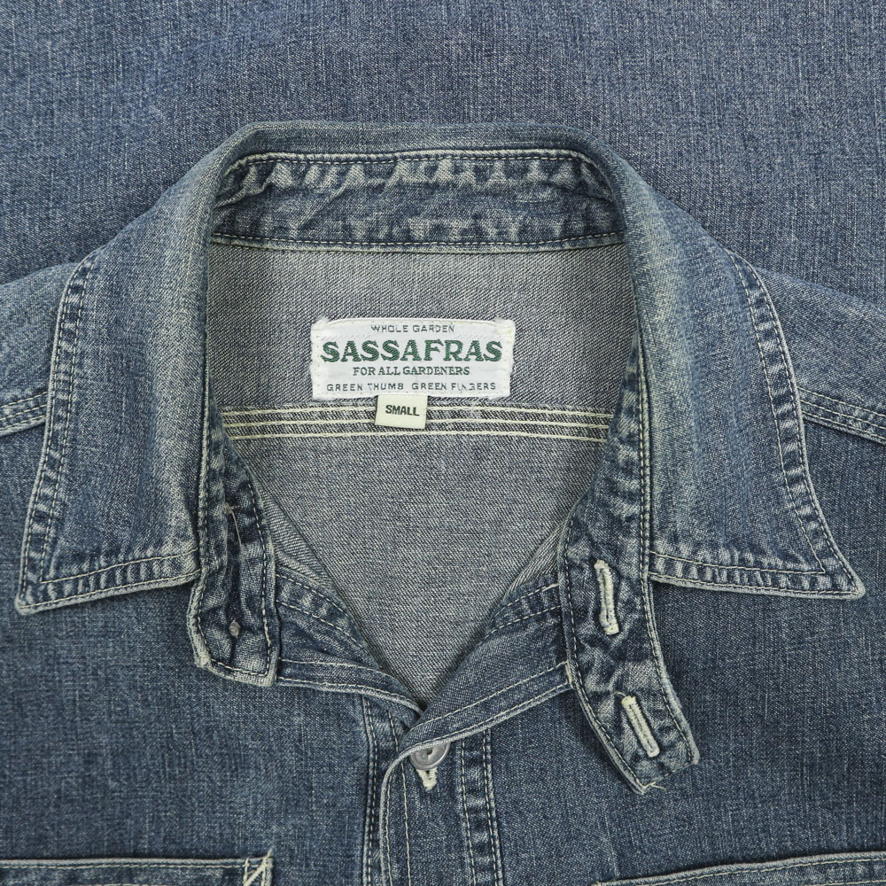 Sassafras Japan Made Denim Work Shirt Size S