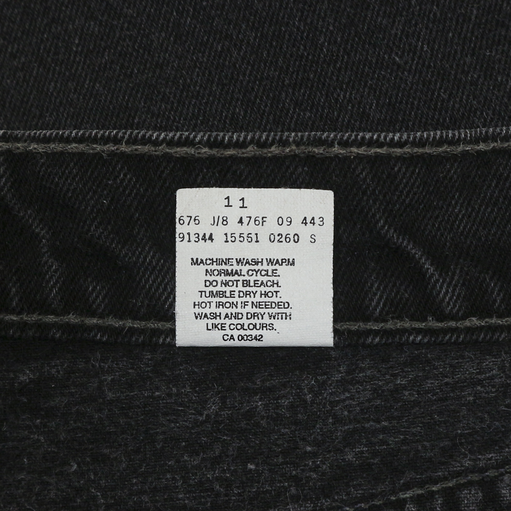 90s Levi's 560 Canada Black Denim Jeans Size 33