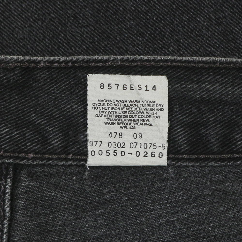 2000s Levi's 550 Black Denim Jeans Size 34