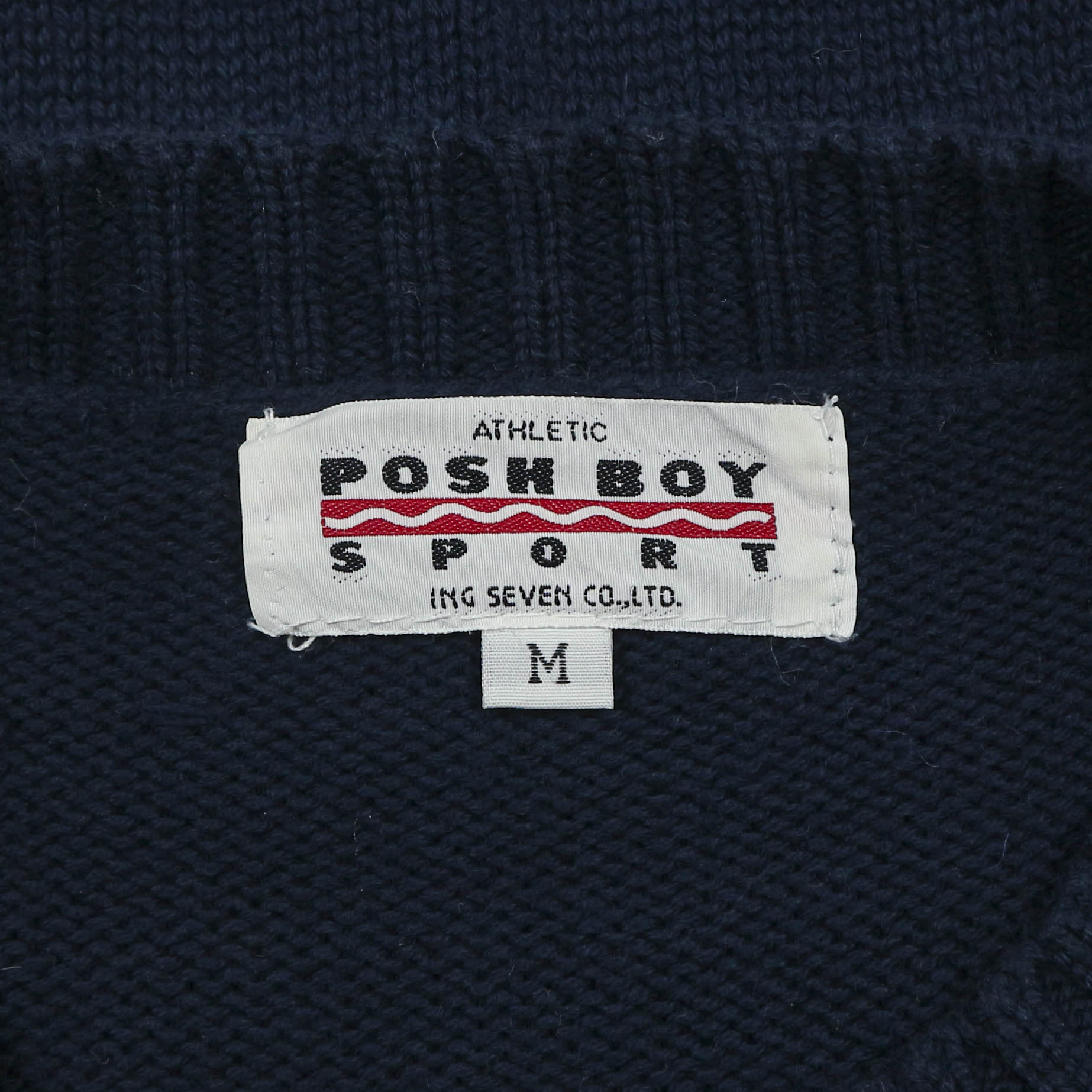 Posh Boy Cotton Knit Sweatshirt Size M