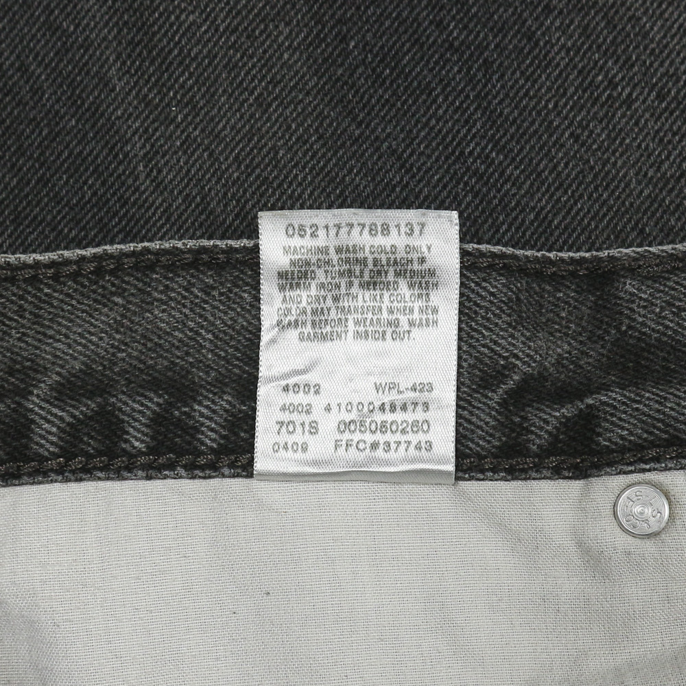 2000s Levi's 505 Black Denim Jeans Size 38