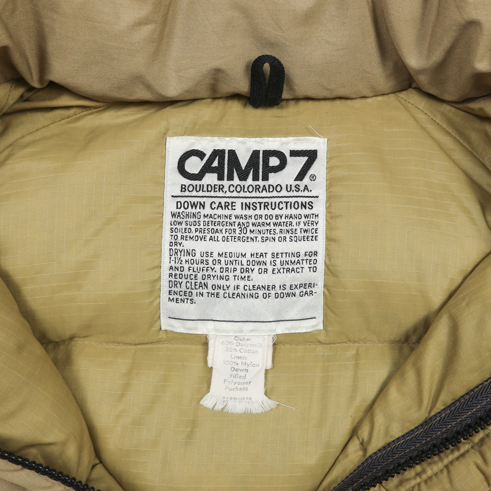 Vtg 80s Camp7 USA Made Down Jacket Size L