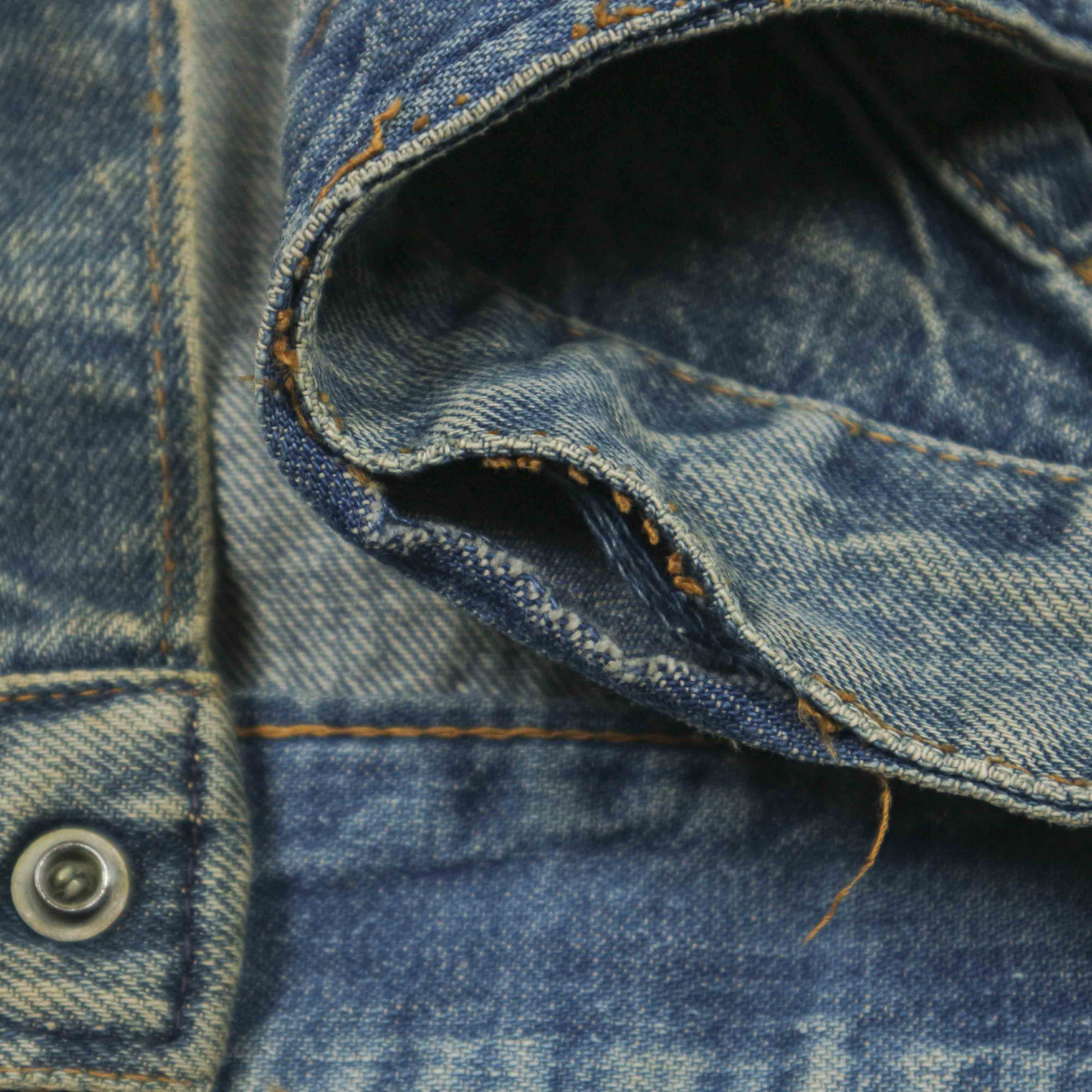 Vintage 70s JC Penney Selvedge Denim Jacket Size XS