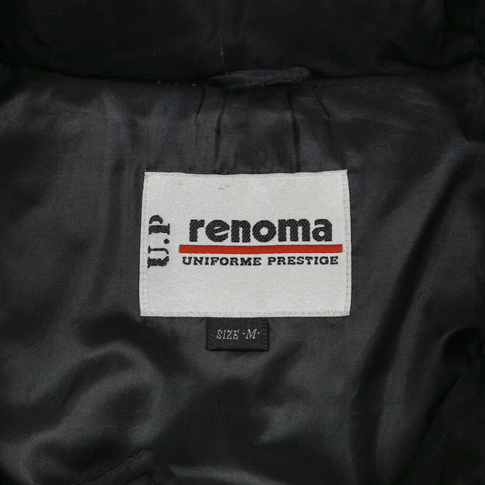 Renoma Brand Black Down Jacket Size L