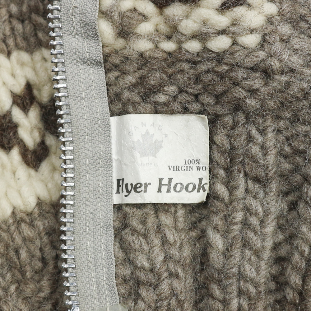 Flyer Hooks Canadian Cowichan Wool Sweater Size M