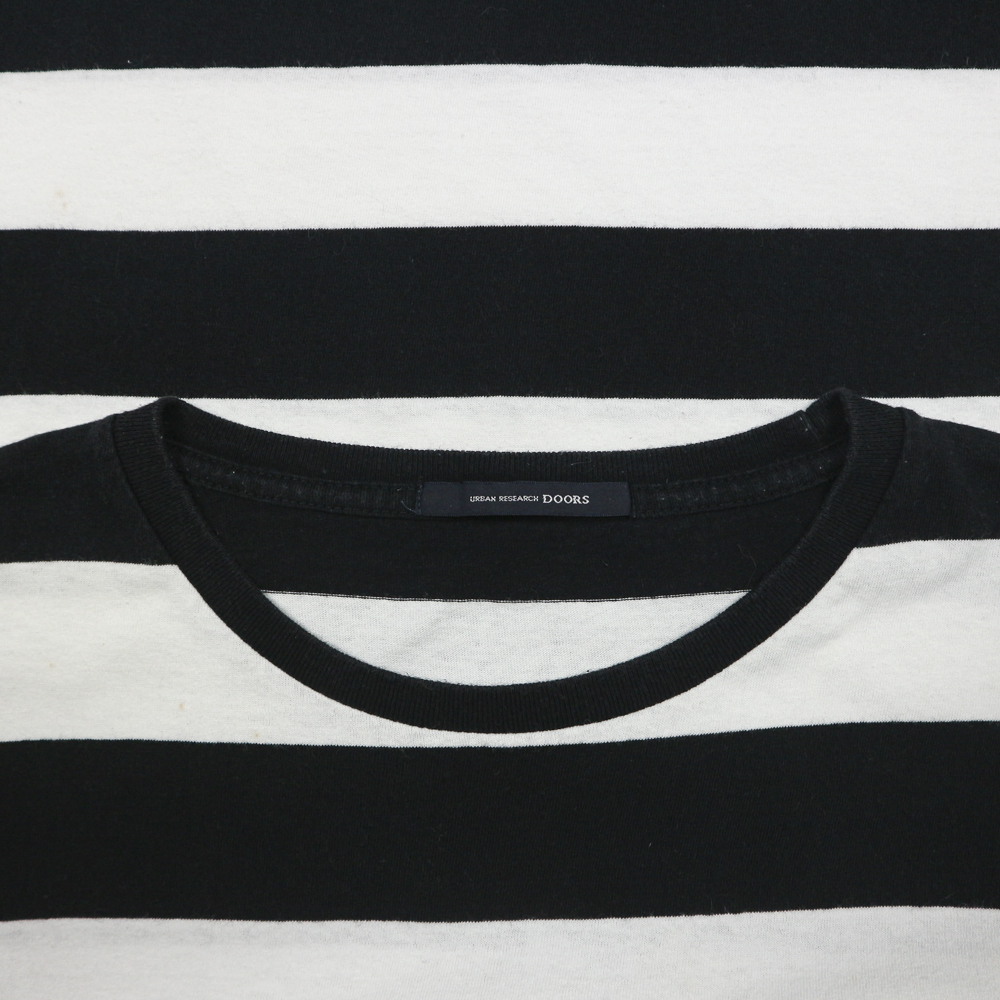 Urban Research Doors Stripe Pocket T-Shirt Size M