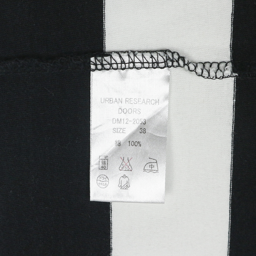 Urban Research Doors Stripe Pocket T-Shirt Size M